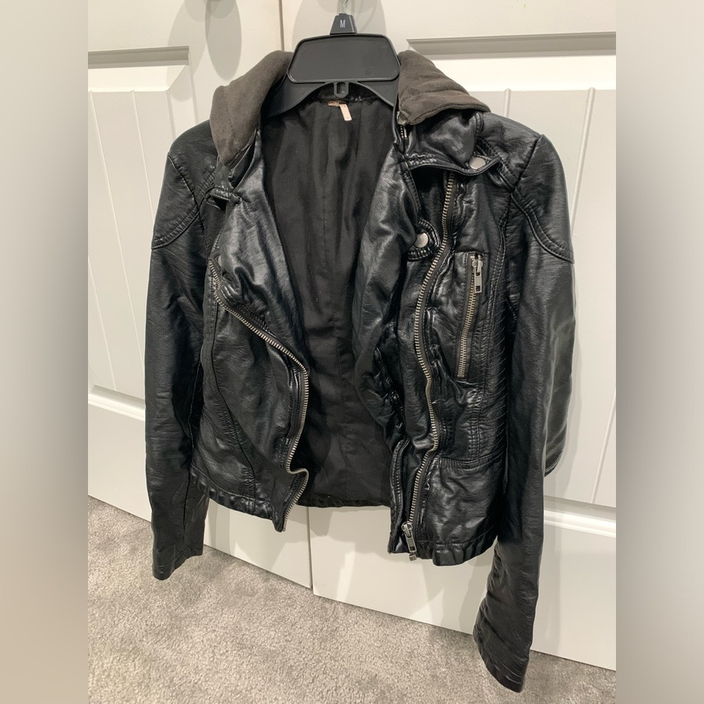 Free People Faux Leather Jacket